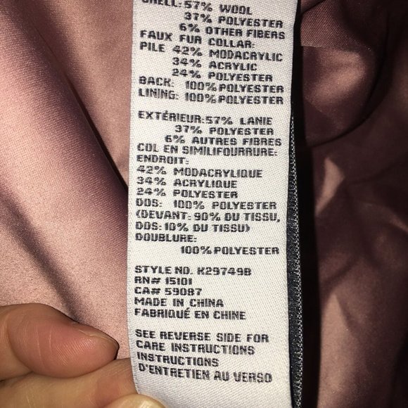 Kate Spade NEW YORK Women's Red Scarlet Faux Fur Collar Wool Coat M NWT - Picture 6 of 11